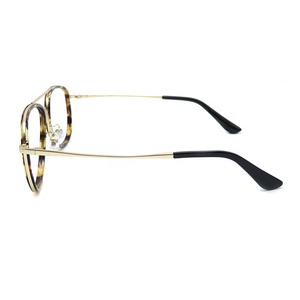 Cina produttore personalizzato multicolore doppio ponte occhiali da vista oversize <span class=keywords><strong>montatura</strong></span> uomini - Product Image 3