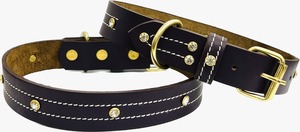 ปลอกคอสุนัขแมวสไตล์ยุทธวิธีสีดำมีความต้องการสูงวัสดุ PU แบบแข็งบุหนังมีคุณสมบัติที่ยั่งยืนจากผู้จำหน่ายในประเทศอินเดีย - Product Image 5