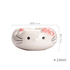 MSH asbak rokok keramik bulat gaya kartun, untuk Hotel dan kantor - Product Image 5