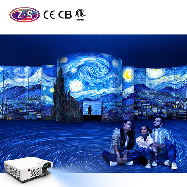 Customizable Interactive 3D Laser Projector for Restaurant Advertising Holographic Projection Wall Wedding Celebration