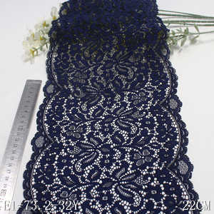 Đàn hồi ren TRIM Trung Quốc nhà sản xuất 22cm đồ lót Phụ Kiện Màu Đen căng Nylon Spandex ren - Product Image 3