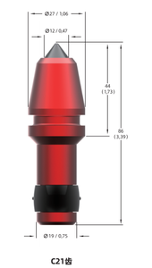 Răng mũi khoan cacbua vonfram C31 C21 / Đầu mũi khoan cacbua vonfram - Product Image 6