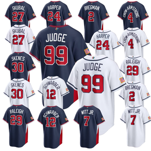 Camiseta de Béisbol WBC para Hombre, USA 2026, Judge 99, Personalizada, Tejido Transpirable, Conjunto de Uniforme - Product Image 1