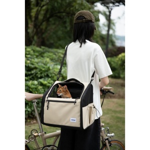 Produits de soins pour animaux : Panier de vélo pour chien et porte-animaux pour vélo - Sac de guidon antichoc pour le cyclisme, sac de transport sécurisé pour petits chiens et chiens de petite taille - Product Image 1
