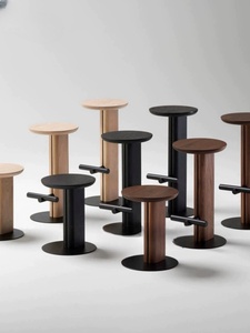 Silla de <span class=keywords><strong>Bar</strong></span> de Madera Maciza Nórdica, Silla de <span class=keywords><strong>Bar</strong></span> de Metal de Lujo Ligero, Taburete Alto, Silla Alta Creativa y Sencilla - Product Image 5