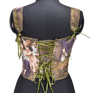 Corsé sexy para mujer, tallas grandes, corsés y bustiers, corsé de cintura delgada con cordones, corsé floral bordado de brocado. - Product Image 5