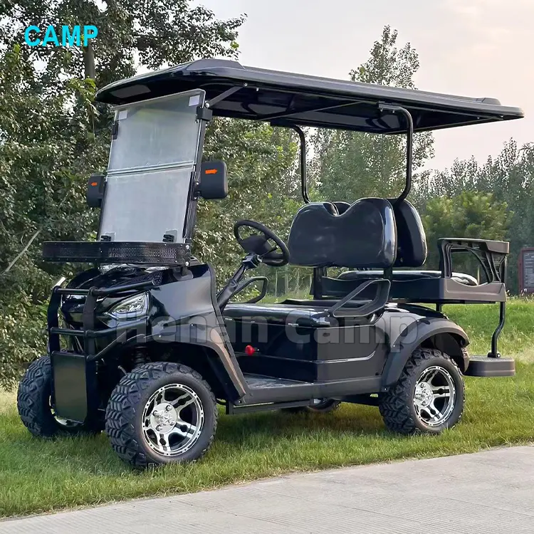 Venda Direta Da Fábrica Carrinhos De Golfe De 4 Lugares Carrinho De Golfe Elétrico Levantado