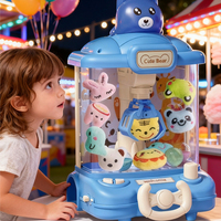 Machine de receveur de poupée pour enfants, jouet éducatif intérieur, dessin animé, ours, machine compacte et portable à griffes