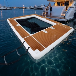 Dock flottant gonflable haut de gamme DWF pour yacht, avec zone de <span class=keywords><strong>piscine</strong></span> centrale anti-méduse intégrée - Product Image 6