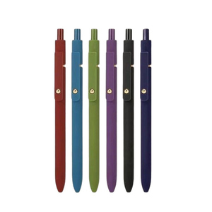 G5014 Bolígrafo de Gel ABS Personalizable de 0.5mm con Tinta de Color Vintage de Secado Rápido, 6 Piezas, Bolígrafo de Gel de Calidad con Bola Dorada para Estudiantes - Product Image 2
