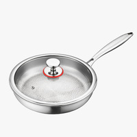Poêle en titane de qualité supérieure, alliage de titane, sans revêtement, pour usage domestique, poêle à steak, compatible avec les cuisinières à gaz, batterie de cuisine en titane