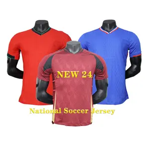 Custom Printed Fashion Soccer Jersey Adult Youth American Football Jerseys Set Thailand High Quality National Soccer Wear