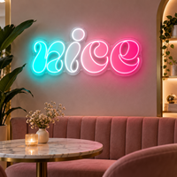 GOZONE signe des enseignes au néon LED en acrylique personnalisées, lettres lumineuses 3D colorées pour la décoration murale des boutiques