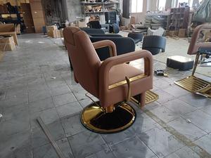 Sillón de Barbería Rosa Hidráulico, Silla de Estilismo Reclinable para Salón, Silla para Teñir el Cabello con Reposapiés para Barbería - Product Image 5