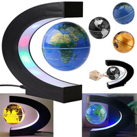 Flottant Magnétique Lévitation Globe Nouveauté Boule Lumière LED Carte Du Monde Électronique Antigravité Lampe Décoration De La Maison Cadeaux Créatifs