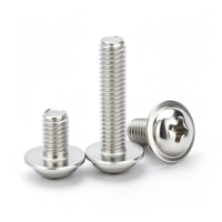 Vis à tête cylindrique DIN 967 en acier inoxydable de qualité supérieure avec collier, vis de machine Phillips