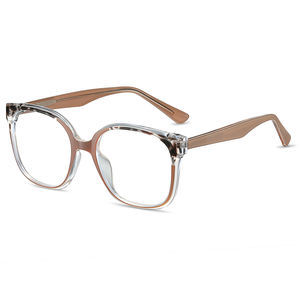 אופנתי מינימליסטי מסגרות משקפיים אופנתיים במלאי פרפר שטוח צבע שטוח בצבע שטוח אנטי-כחול - Product Image 1