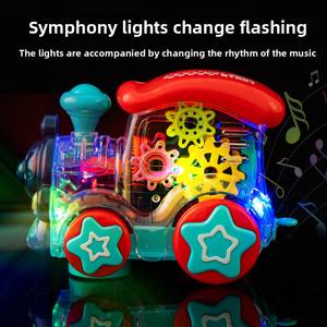 Coche Eléctrico de Juguete para Niños con Engranaje Transparente, Música y Luces, Universal para Tren y Autobús - Product Image 4