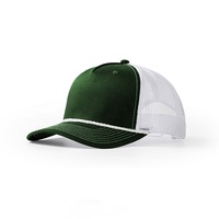 Topi Trucker Snapback Jaring Dua Warna dengan Bordir Logo 5 Panel Custom, Laris Manis dari Pabrik, Dilengkapi Tali untuk Memancing