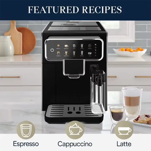 Machine à café expresso électrique entièrement automatique en acier inoxydable, classe d'efficacité énergétique, usage domestique, certifiée CE - Product Image 2