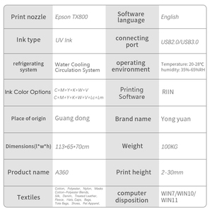 永源高速紫外喷墨瓶打印机，用于圆柱形物品，带360度打印和2-3pcs理光G5I打印头 - Product Image 2