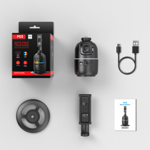Estabilizador de Gimbal para Teléfono P03 con Rotación de 360 Grados, Seguimiento Facial por IA, Cámara Móvil, Gimbal de Mano para Videos Cortos en Vivo y Selfies, Batería de 1200mA - Product Image 6
