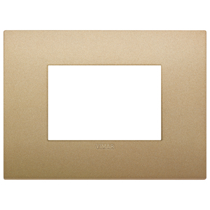 Vimar Classic 3M Matt Gold <b>Plate</b> 12.2x9cm Wall <b>Switch</b> Cover - Product Image 1