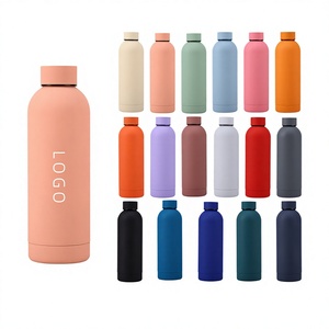 Bouteille d'eau portable en <span class=keywords><strong>acier</strong></span> inoxydable 304 de 500 ml, grande capacité, à petite ouverture, épaissie, givrée, pour sports de plein air et voiture, idéale pour la rentrée scolaire - Product Image 1