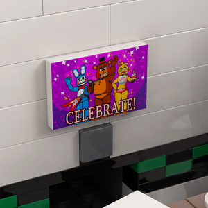 MOC1471 <span class=keywords><strong>FNAF</strong></span> Midnight Bear Set 2 Oficina, Bloques Creativos, Mini Bloques de Construcción, Juguetes Educativos para Niños - Product Image 4