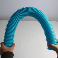 Tuyau corrugué à double paroi en HDPE, conduit d'air flexible, paroi intérieure lisse, faible résistance, antibactérien, pour système de circulation d'air