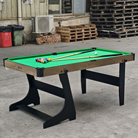 Table de billard pliable à prix d'usine, design convertible avec fonction snooker, gain de place, modèle TP-1807P