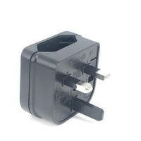 Adaptateur de Voyage Convertisseur de Prise UE Europe Européenne VDE 2 Broches vers UK BS 3 Broches avec Fusible Homologation CE BS