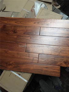 <span class=keywords><strong>Suelo</strong></span> de madera dura de teca cepillada con alambre lacado UV marrón oscuro de primera calidad, <span class=keywords><strong>suelo</strong></span> de madera dura maciza para sala de estar interior - Product Image 5