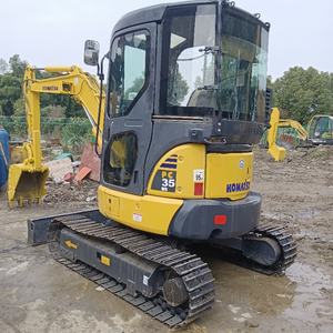 משומש מקורי יפן 3 טון מחפר komatsu pc35mr עם מחפר זחילה יד שנייה עם מזחילה מחפר זחל מנוע - Product Image 3