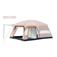 Tente de toit 096 pleine gamme, deux chambres, un salon, double couche, pliable, portable, résistante au soleil, imperméable, tente de camping toutes saisons