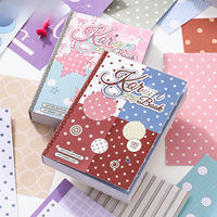 Bloc de papier à scrapbooking Macaron Polka Dot M5, style coréen, papier de fond décoratif pour journalisation, collage DIY, décoration d'album