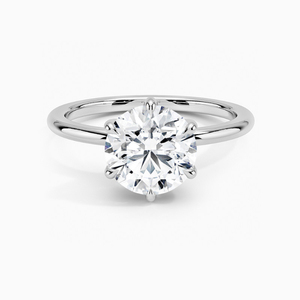 10 Karat 14 Karat Gold 1 Karat Solitaire Ring Lab Grown <span class=keywords><strong>Diamond</strong></span> 4-Zinken-Einstellungsring IGI-zertifiziert D VVS2 3EX - Product Image 3