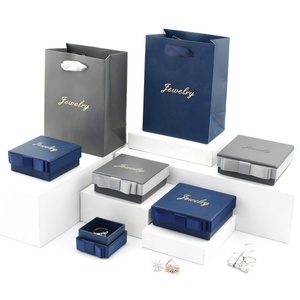 Luxury <b>Gift</b> Jewelry Packaging Paper Necklace Ring <b>Earring</b> <b>Boxes</b> Jewelry Set Cases With Ribbon Bow of Jewelry Packaging Box - Product Image 6