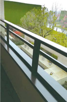 Garde-corps de balcon en acier galvanisé pour villa, clôture de toit extérieure, garde-corps de terrasse, main courante de protection fixée au sol