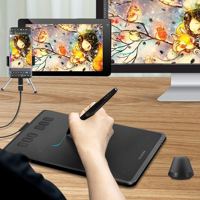 Huion H640P Professional Art Design Sketching Drawing Graphics Tablet for Drawing Tablet with Digital Pen