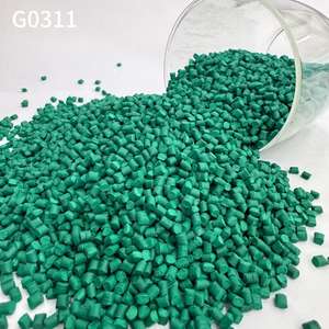 Masterbatch verde de grado alimenticio personalizado para pellets de <span class=keywords><strong>PP</strong></span>/<span class=keywords><strong>PE</strong></span>/PET/ABS resistente a los rayos UV utilizado en inyección/moldeo por soplado y procesamiento de láminas - Product Image 1