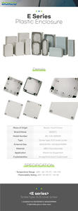 Boîtier de jonction étanche IP66/67 en plastique BC-CTS-081808 pour panneau de commande Nema par BOXCO Corée du Sud - Product Image 3