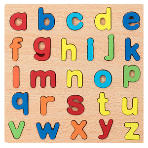 Commiki Đầu Đồ Chơi Giáo Dục Cho Trẻ Em Bằng Gỗ Hội Đồng Quản Trị Với Đầy Màu Sắc Bảng Chữ Cái Số Trẻ Em Tay Mắt Phối Hợp 3D Câu Đố - Product Image 4