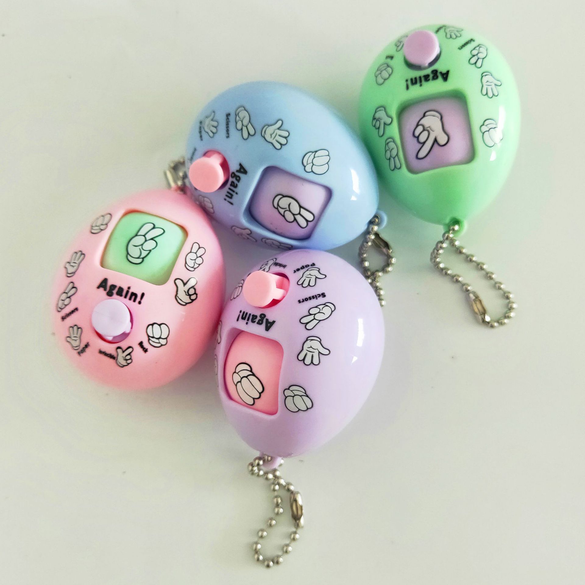 Оптовая продажа от производителя, Гадкий яйцо ножницы рок бумага игра брелок кулон игрушки