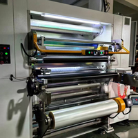 Machine de laminage de film plastique sans solvant automatique à moteur électrique haute vitesse de qualité supérieure pour l'industrie manufacturière
