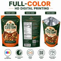 Bolsa Doypack Personalizada con Cierre Hermético y Forro de Lámina VMPET de 100g, a Prueba de Olores, para Patatas Fritas y Frutos Secos
