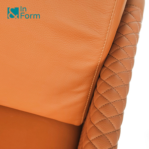 Ghế Sofa đơn da thật cao cấp thiết kế Ý, dành cho phòng giám đốc, CEO, quản lý VIP, phòng chờ văn phòng. - Product Image 6