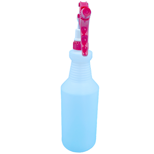 زجاجة رش بلاستيكية أسطوانية فارغة سعة 24 أونصة من البولي إيثيلين عالي الكثافة مع بخاخ أحمر وأبيض أو أزرق وأبيض - Product Image 6
