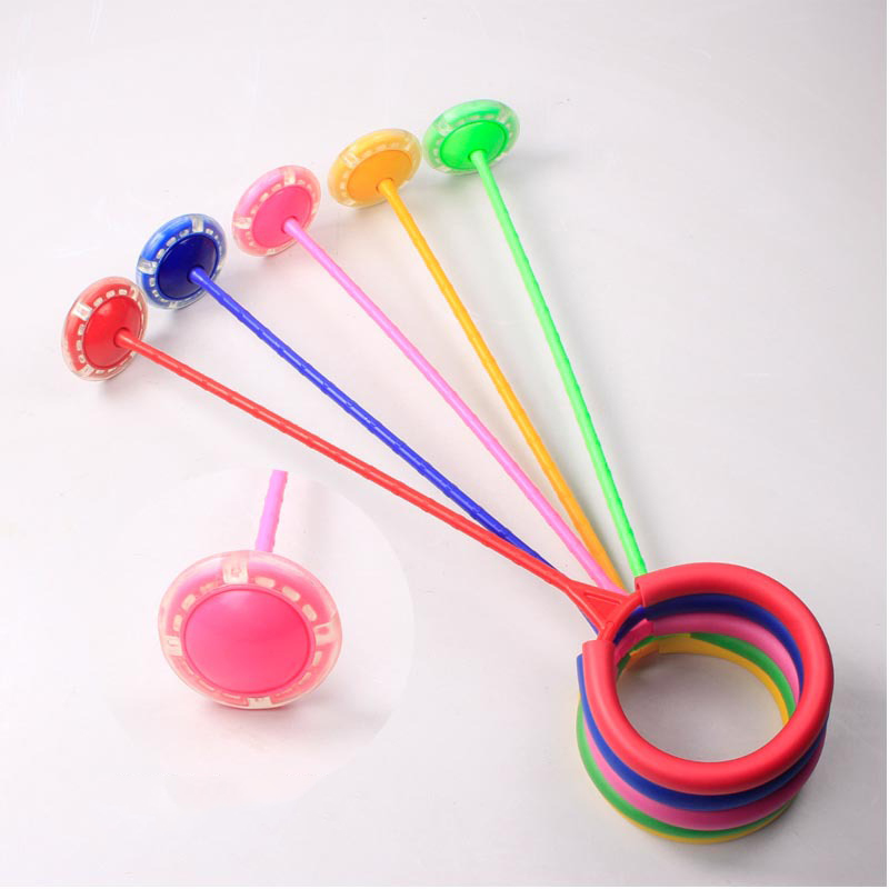 Складная игрушка для скакала до лодыжки с рюкзаком, помп-шар, красочная игрушка для скакания, для фитнеса