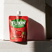 Pochette à bec verseur personnalisée imprimée avec film haute barrière pour jus de fruits, smoothies, boissons et emballages alimentaires liquides